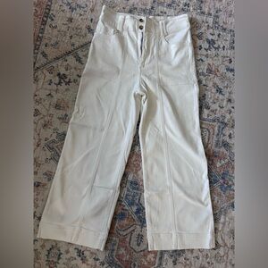 Anthropologie Pilcro White Wide-Leg Jeans